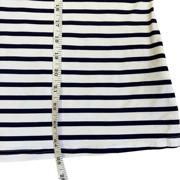 Lands’ End Womens Sz XL Nautical Striped Long Sleeve Rash Guard Top Nylon - Picture 13 of 15